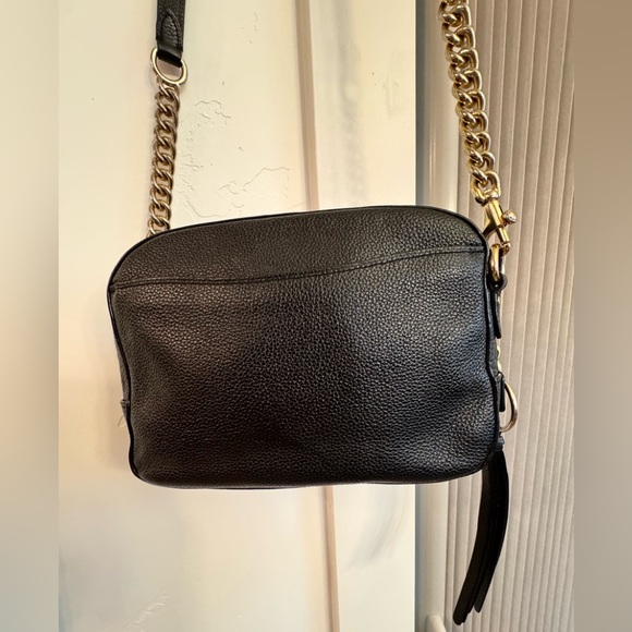 Coach Black Pebbled Leather Camera Crossbody Bag - Picture 4 of 15